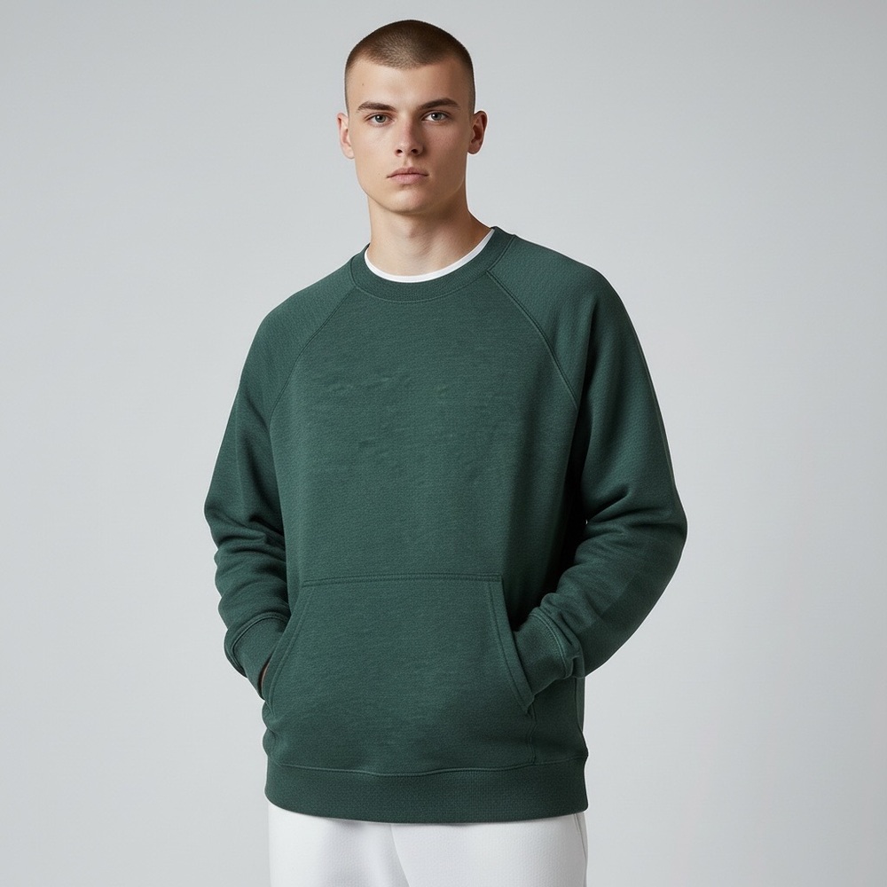 NWT J. Crew Pacific Fleece Kangaroo Pocket Crewneck Sweatshirt